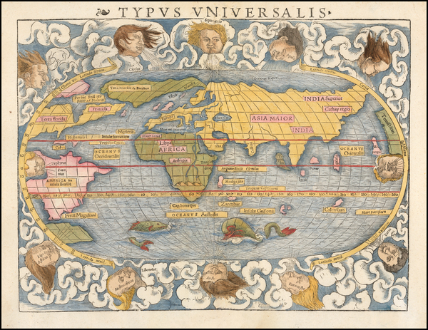 5-World Map By Sebastian Munster