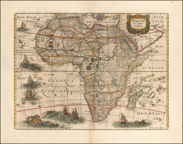 11-Africa Map By Henricus Hondius