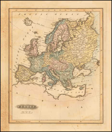 43-Europe Map By Fielding Lucas Jr.