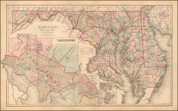 48-Mid-Atlantic Map By Frank A. Gray