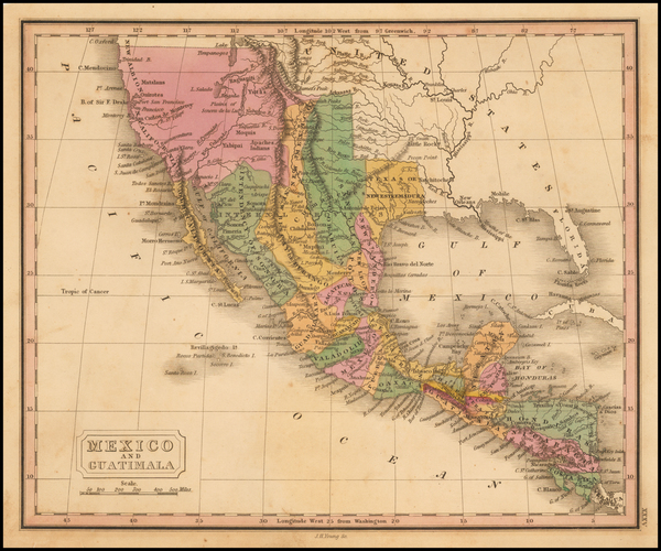 70-Texas, Plains, Southwest, California and Mexico Map By J.H. Young