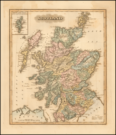 71-Scotland Map By Fielding Lucas Jr.