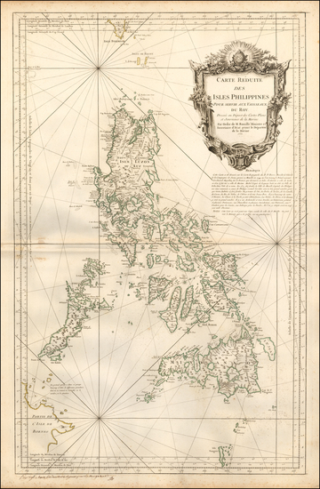 43-Philippines Map By Jacques Nicolas Bellin