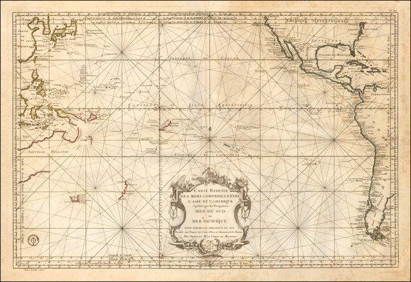 5-Australia & Oceania, Pacific, Australia and Oceania Map By Depot de la Marine