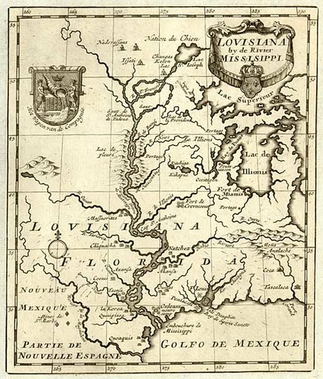 86-South, Texas, Midwest and Plains Map By John Law