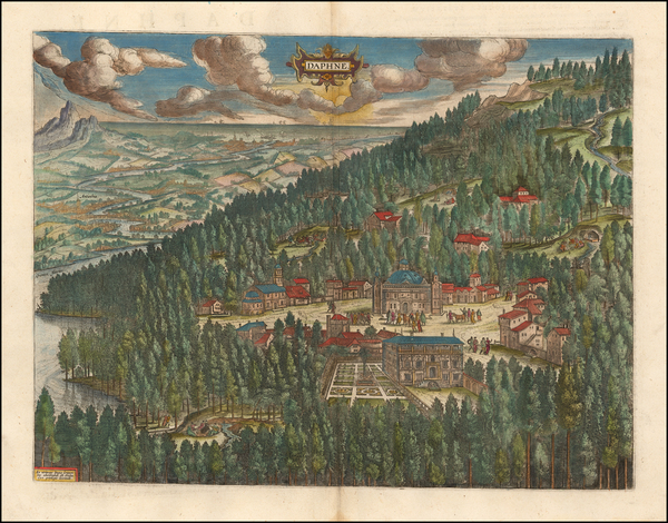 58-Middle East Map By Abraham Ortelius