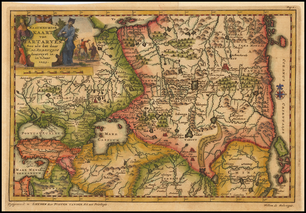 2-China, Central Asia & Caucasus and Russia in Asia Map By Pieter van der Aa