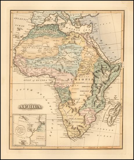 32-Africa Map By Fielding Lucas Jr.