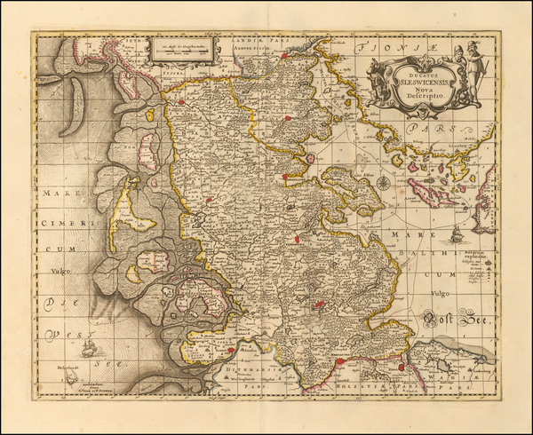 80-Norddeutschland Map By Peter Schenk  &  Gerard Valk