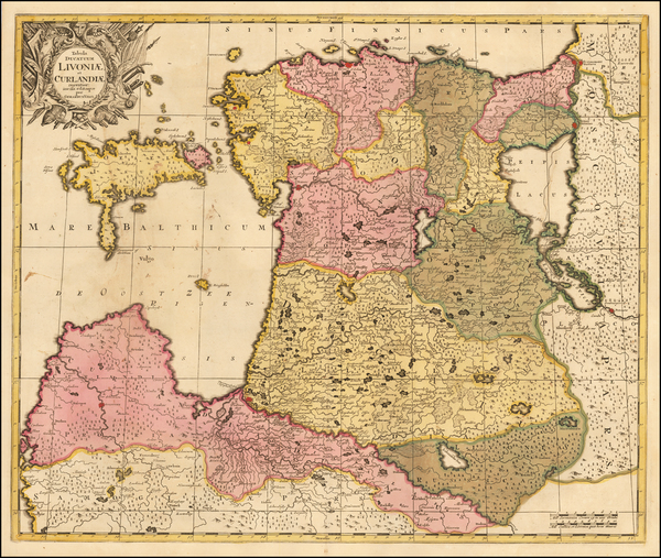 75-Baltic Countries Map By Gerard Valk