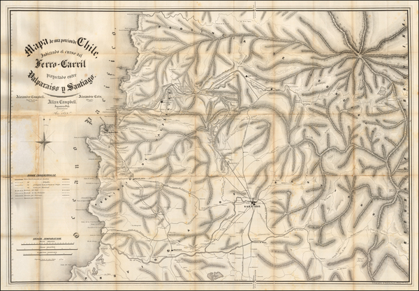 100-Chile Map By R.H. Pease