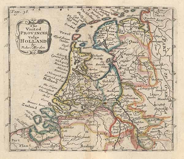 61-Europe and Netherlands Map By Robert Morden