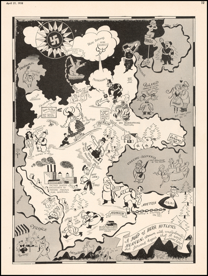 71-Europe and Germany Map By Richard Q. Yardley