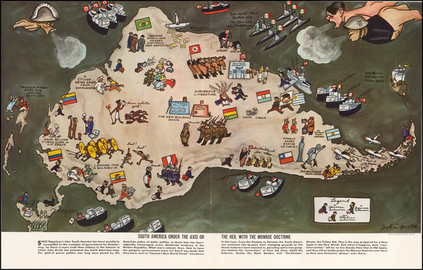 20-South America and Pictorial Maps Map By John Groth