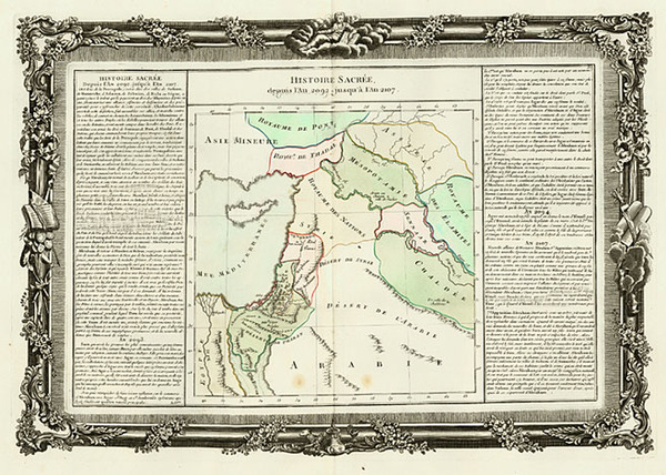 38-Asia, Middle East, Holy Land and Turkey & Asia Minor Map By Buy de Mornas