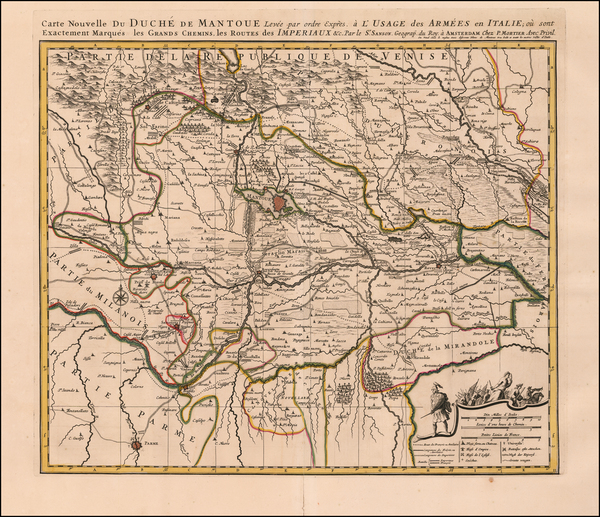 58-Northern Italy Map By Pierre Mortier