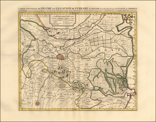 3-Northern Italy Map By Pierre Mortier