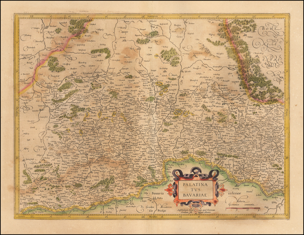 2-Süddeutschland Map By  Gerard Mercator