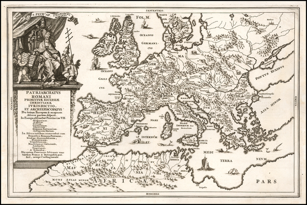 72-Europe Map By Heinrich Scherer