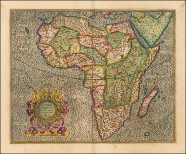 99-Africa Map By Gerard Mercator