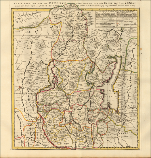 66-Northern Italy Map By Pierre Mortier