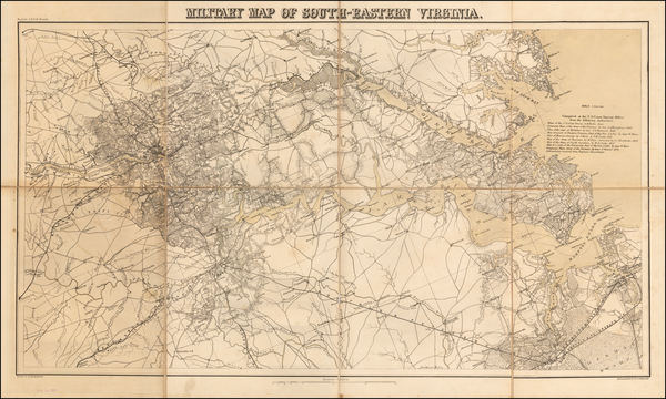 6-Virginia and Civil War Map By Adolph Lindenkohl