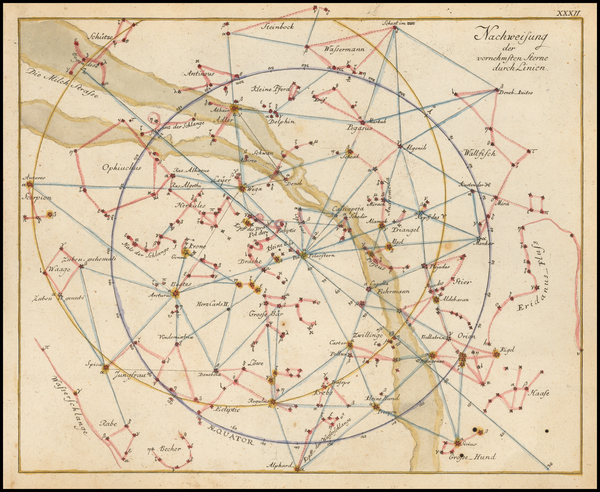 60-Celestial Maps Map By Johann Elert Bode
