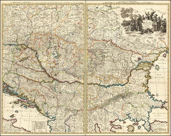 87-Poland, Hungary, Romania, Czech Republic & Slovakia, Balkans, Turkey and Greece Map By Pier