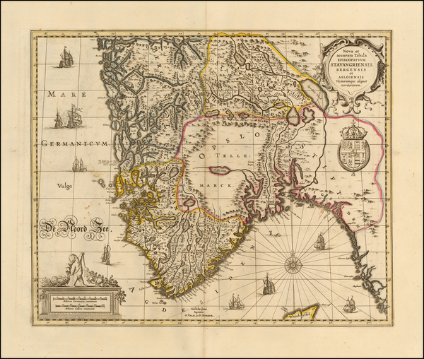 40-Norway Map By Peter Schenk  &  Gerard Valk