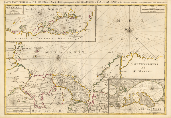 27-Central America and Colombia Map By Pierre Mortier