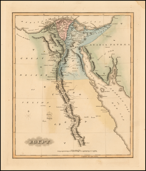51-Egypt Map By Fielding Lucas Jr.