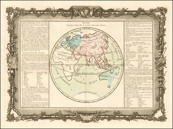 89-Eastern Hemisphere Map By Buy de Mornas