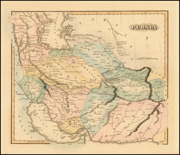 25-Persia & Iraq Map By Fielding Lucas Jr.