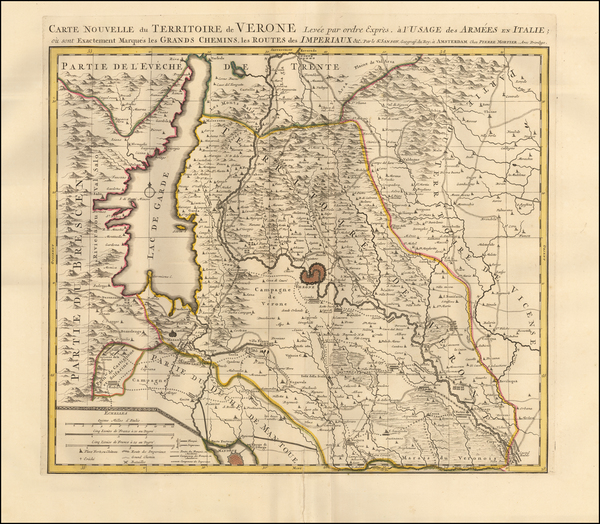 87-Northern Italy Map By Pierre Mortier