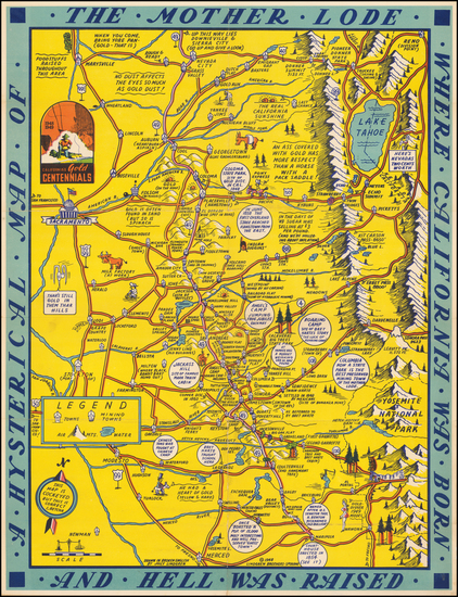 2-California Map By Lindgren Brothers