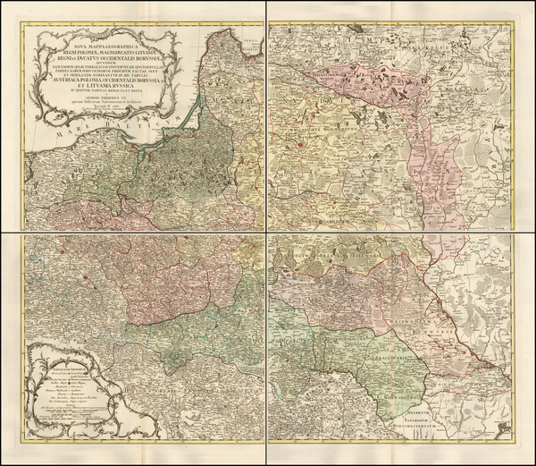 58-Poland and Baltic Countries Map By G. F. Utz