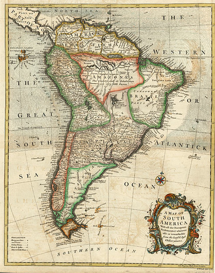 38-South America Map By Richard William Seale