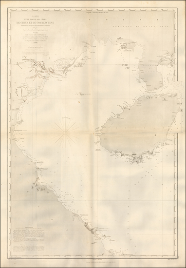86-China and Southeast Asia Map By Depot de la Marine
