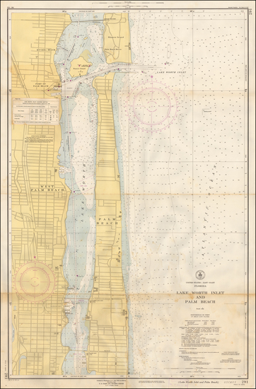 93-Florida Map By U.S. Coast & Geodetic Survey