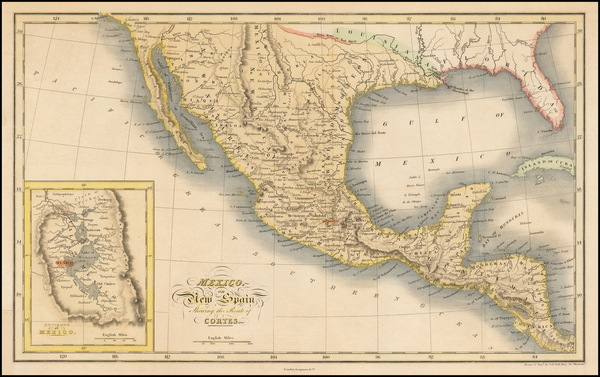 60-Texas, Southwest, Mexico and California Map By William Robertson