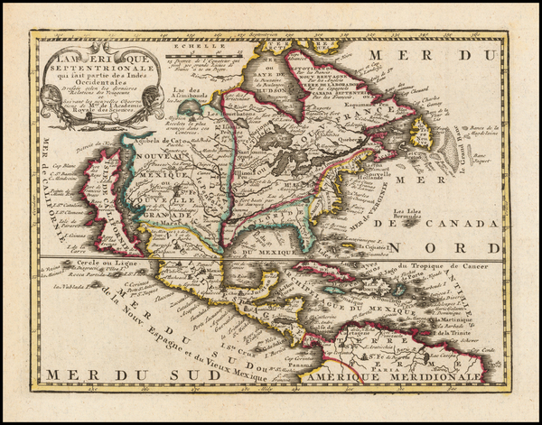 9-North America and California as an Island Map By Jacques Chiquet