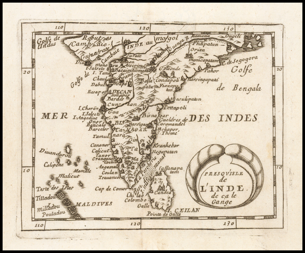 0-India Map By Pierre Du Val