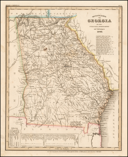 16-Georgia Map By Joseph Meyer