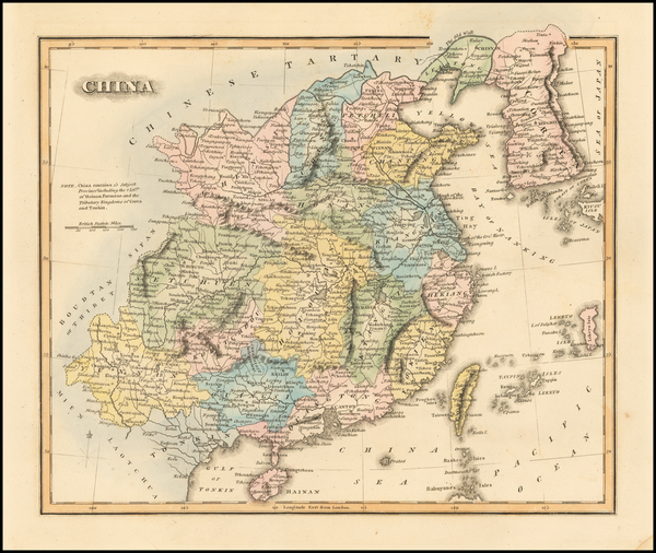 35-China and Korea Map By Fielding Lucas Jr.