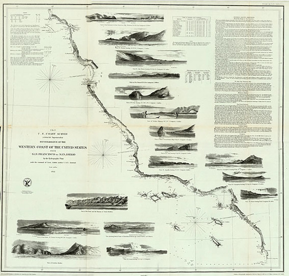 56-California Map By United States Coast Survey