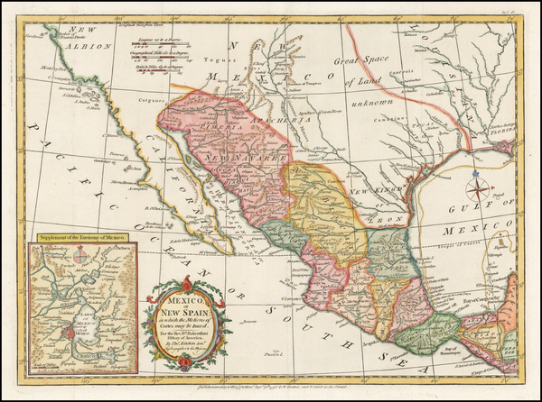 75-Texas, Southwest, Mexico and California Map By Strahan  &  Cadell