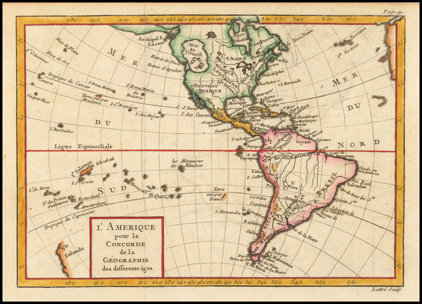 6-Pacific Northwest and America Map By Noel-Antoine Pluche