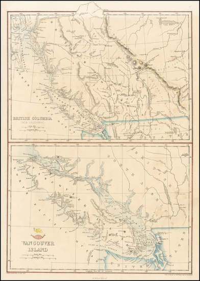 32-Pacific Northwest and Canada Map By Edward Weller