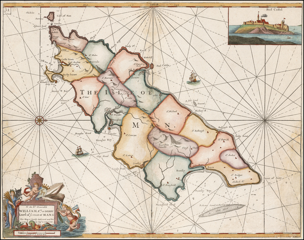 34-British Isles and British Counties Map By Grenville Collins