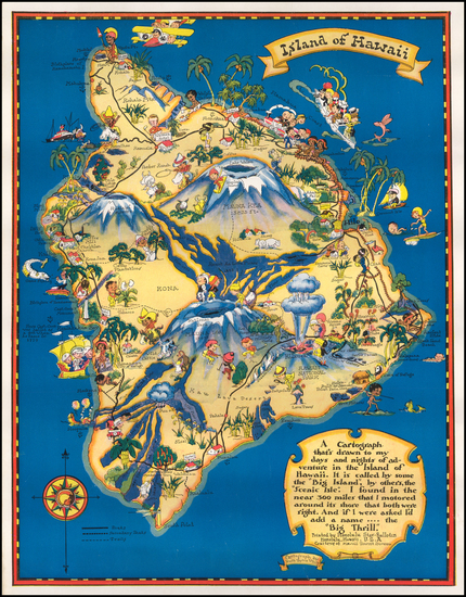 41-Hawaii and Hawaii Map By Ruth Taylor White